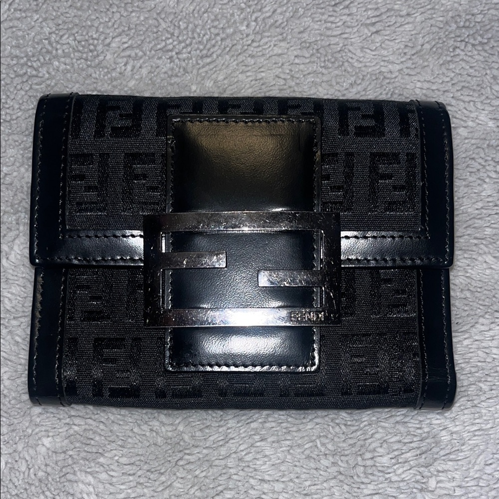 Fendi Zucchino Monogram Trifold Wallet (8M0023-038)